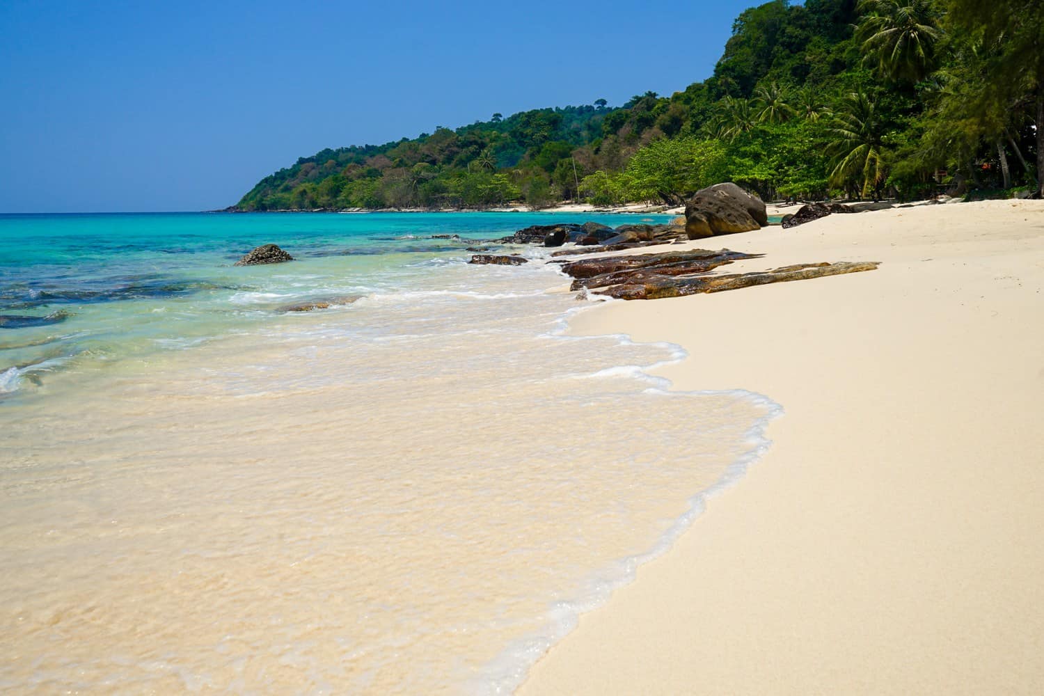 Empty beach in Thailand