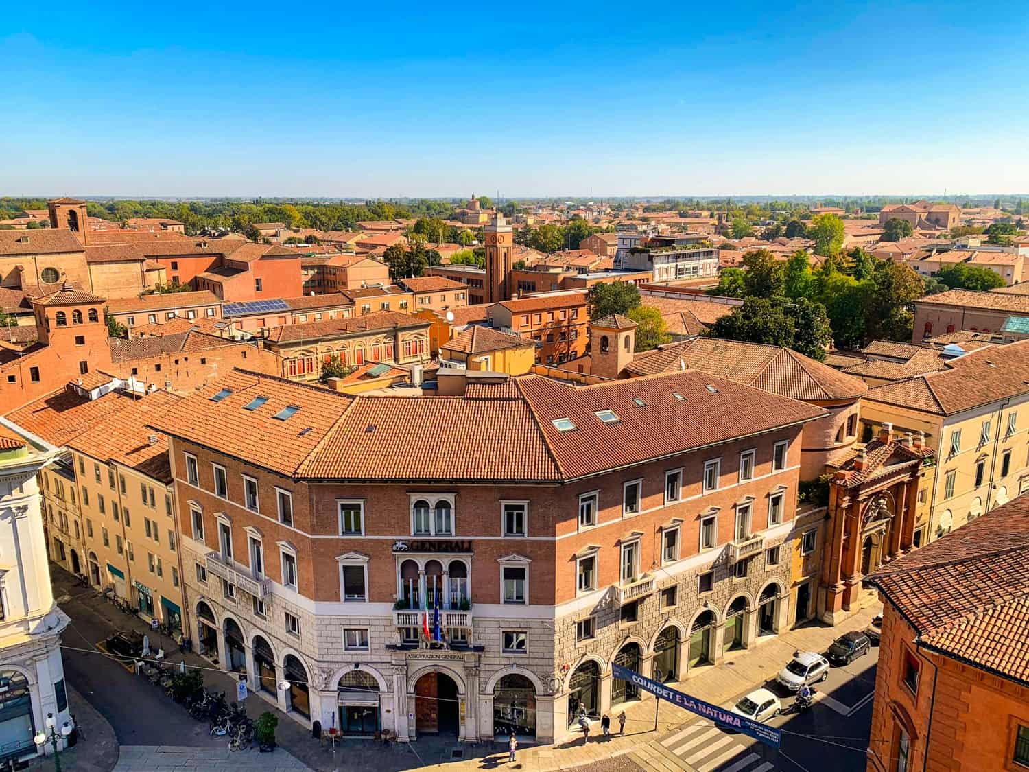Ferrara from above