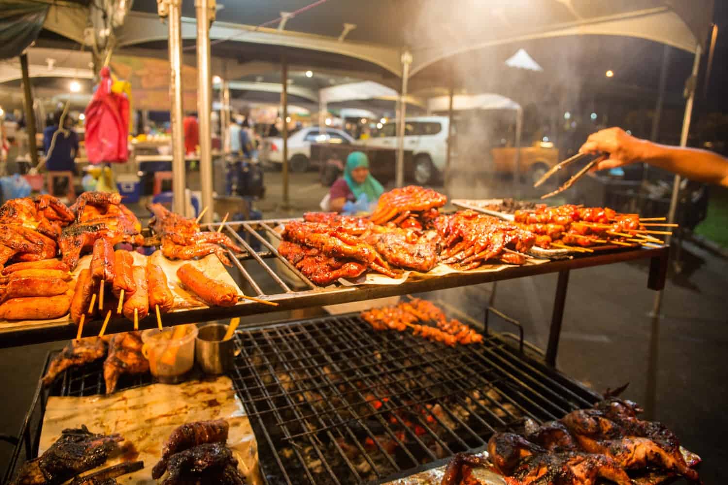 Gadong night market in Brunei