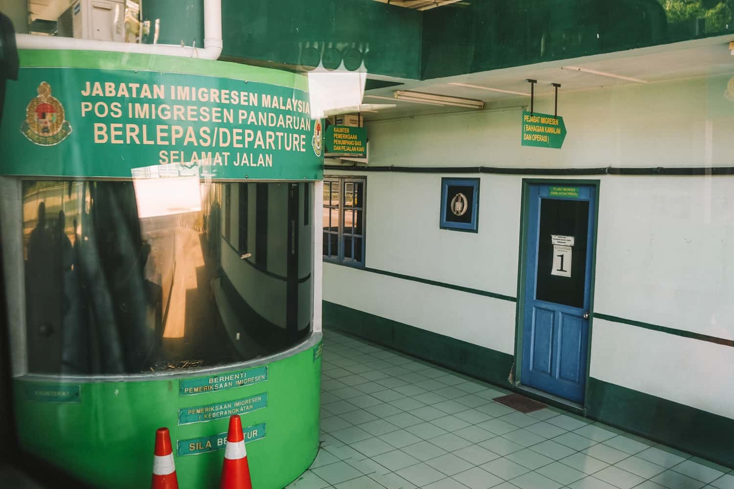 Border crossing in Malaysia