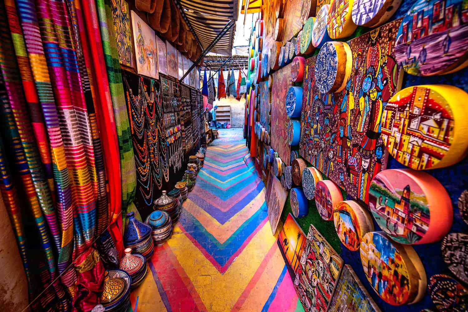 Colourful medina in Fes, Morocco
