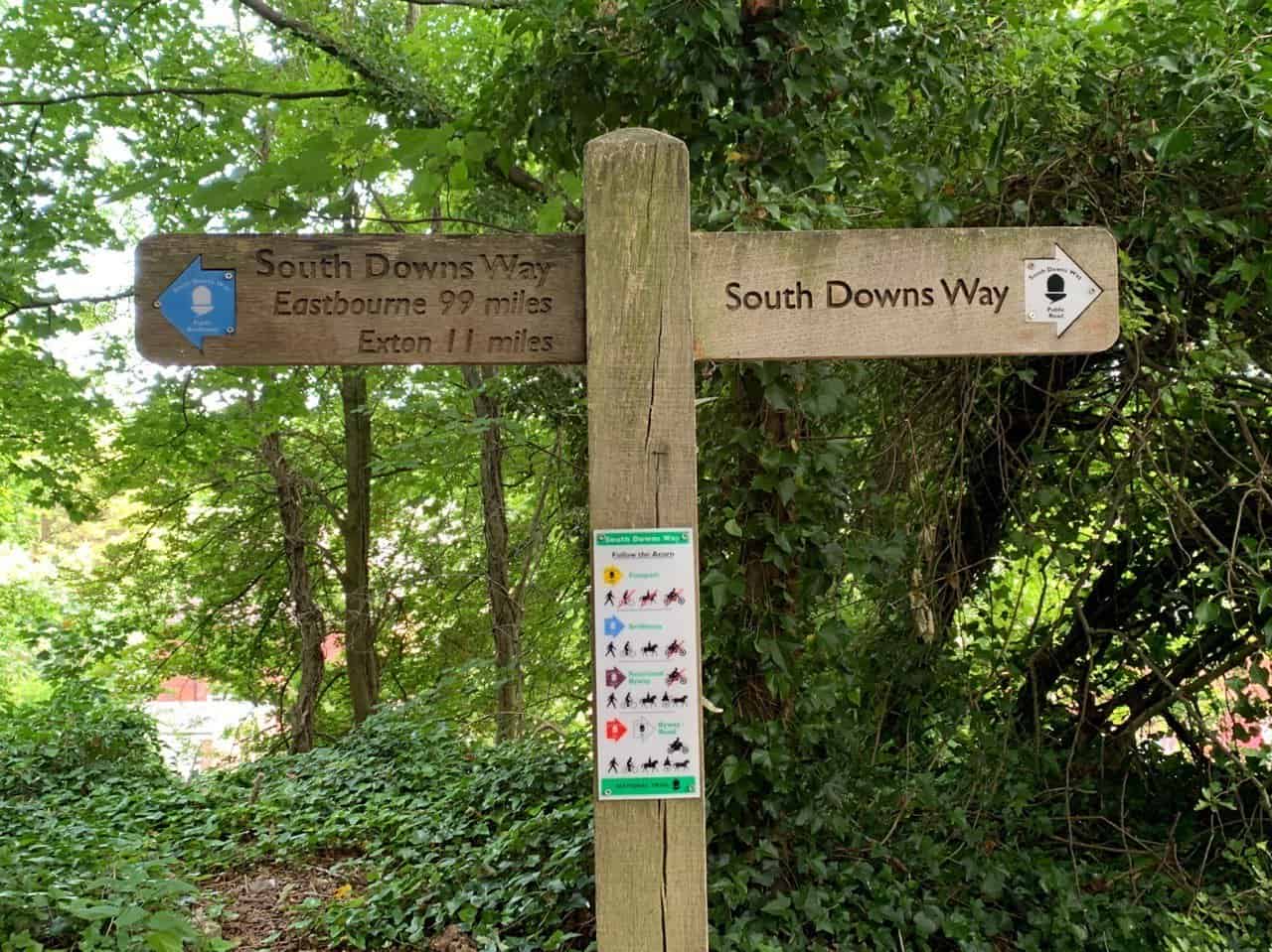 South Downs Way signpost