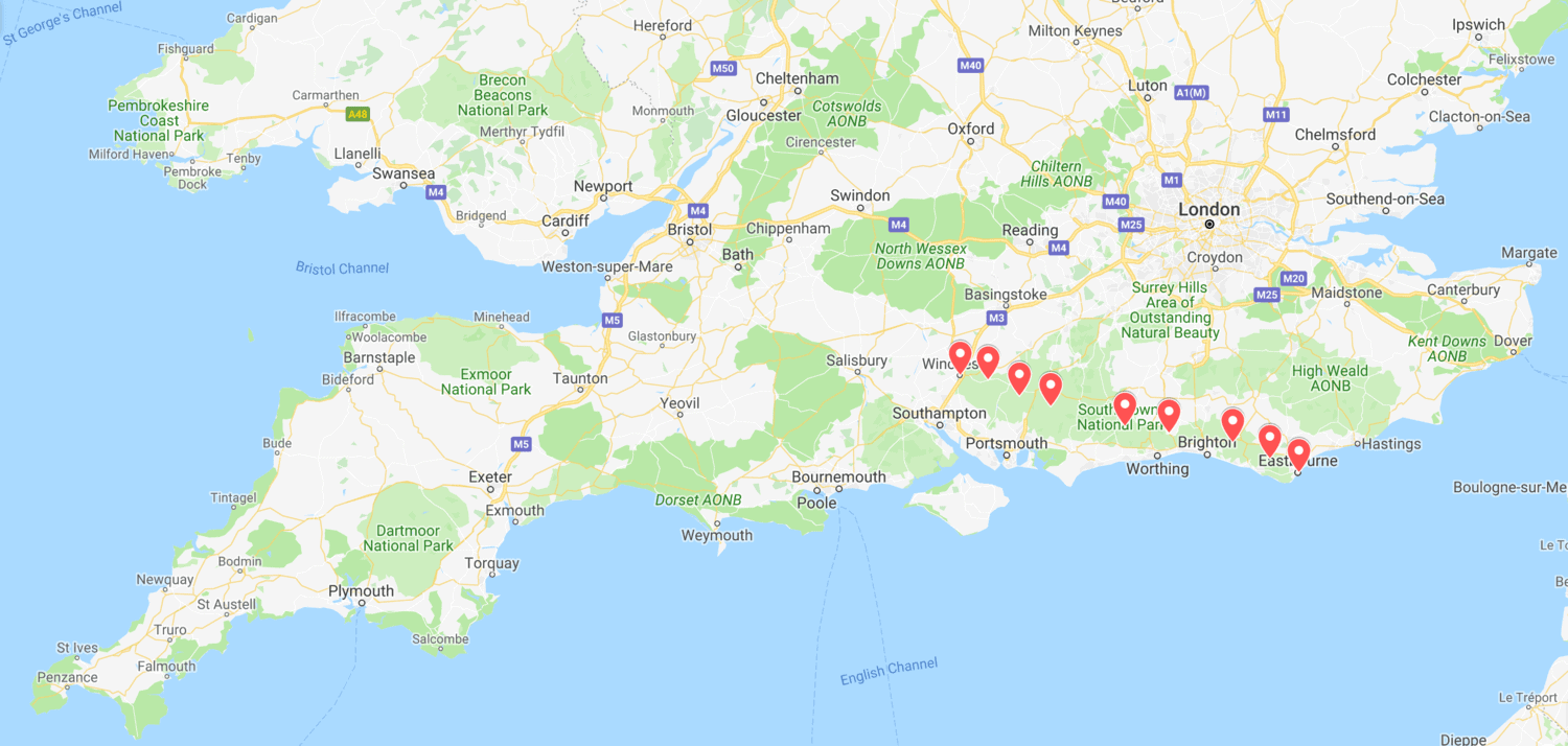 South Downs Way route map