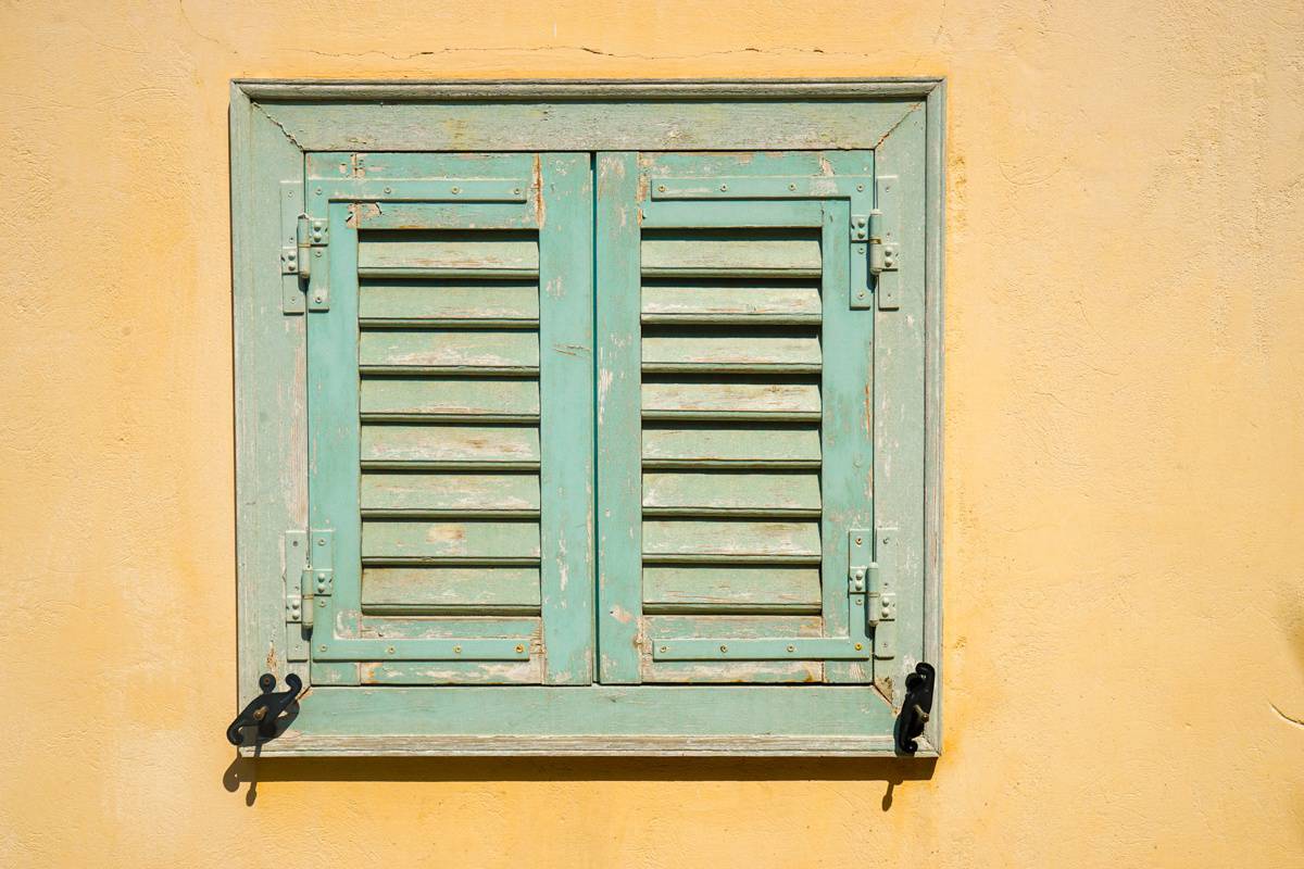Shutters in Plaka, Athens