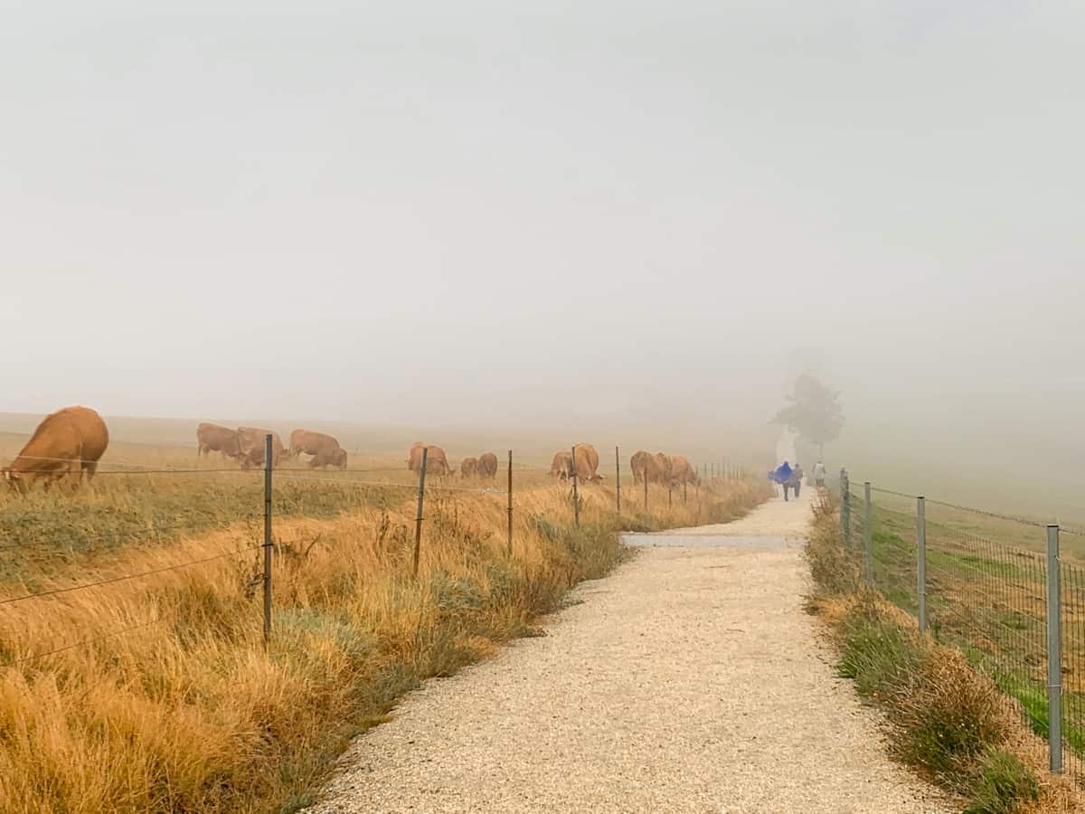 Clouds and rain on the Camino