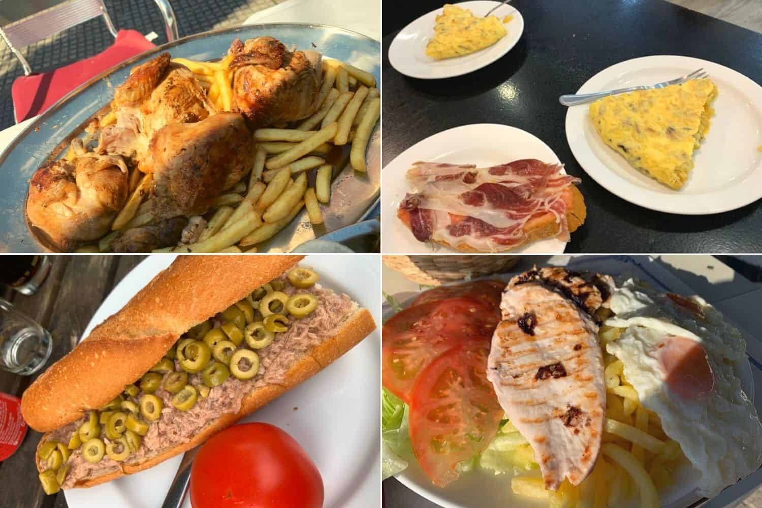 food on the camino de santiago