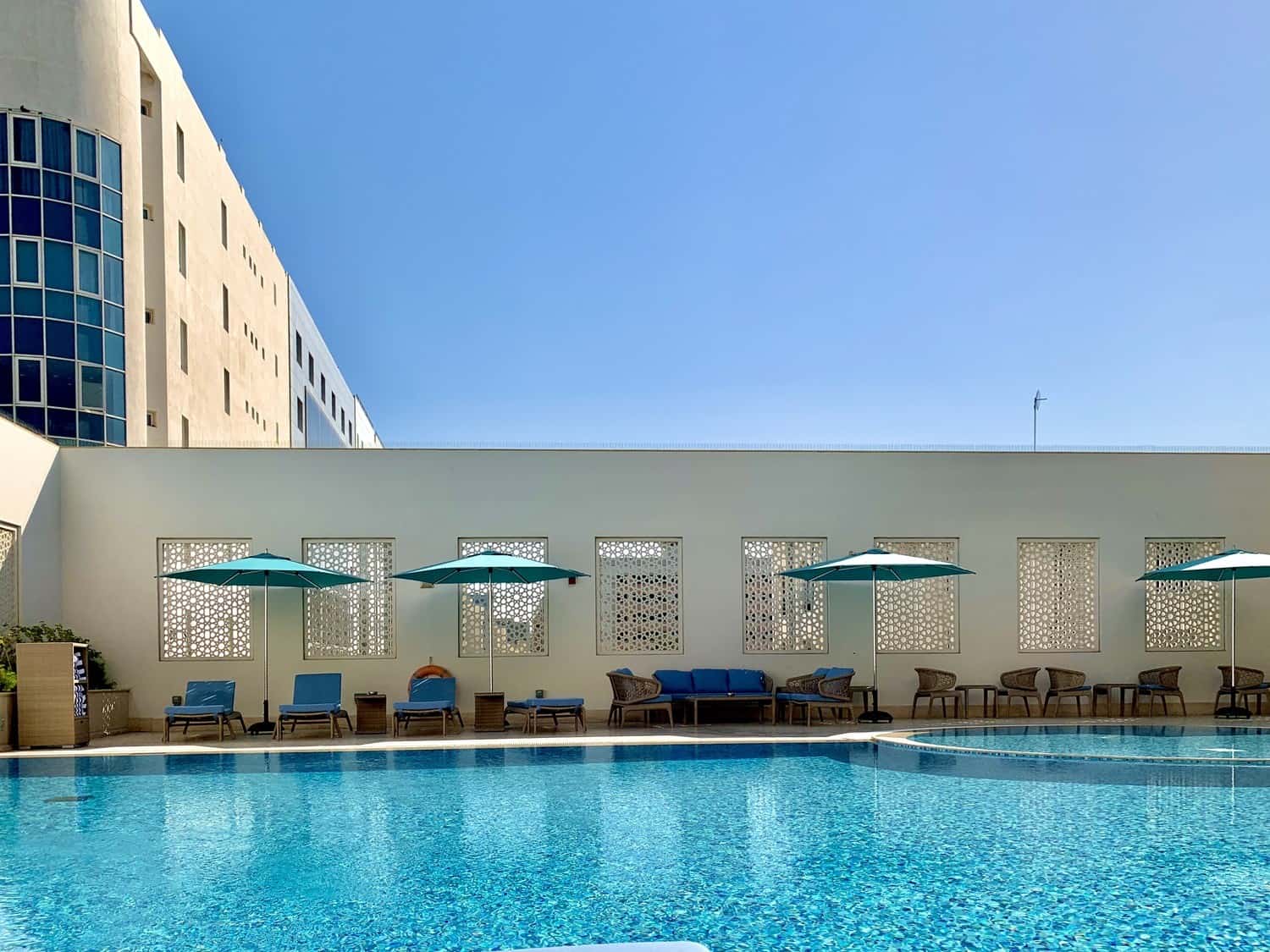 Pool at Al Najada hotel in Doha, Qatar