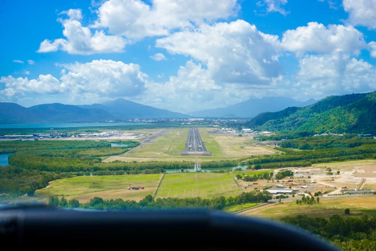 View of the runway in Cairns