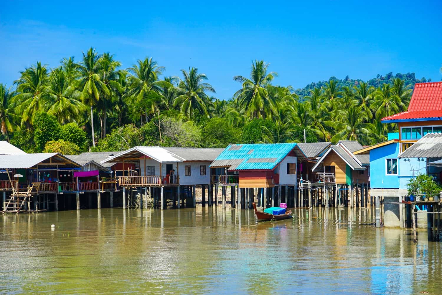 Floating village on Koh Libong