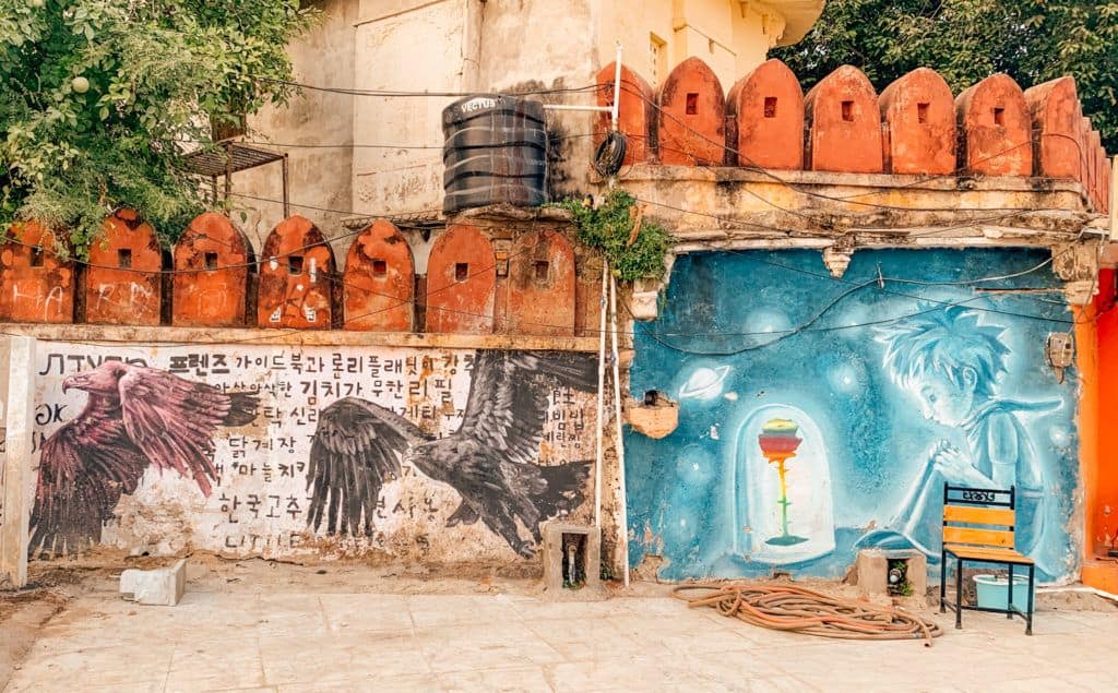 Street artwork in Udaipur