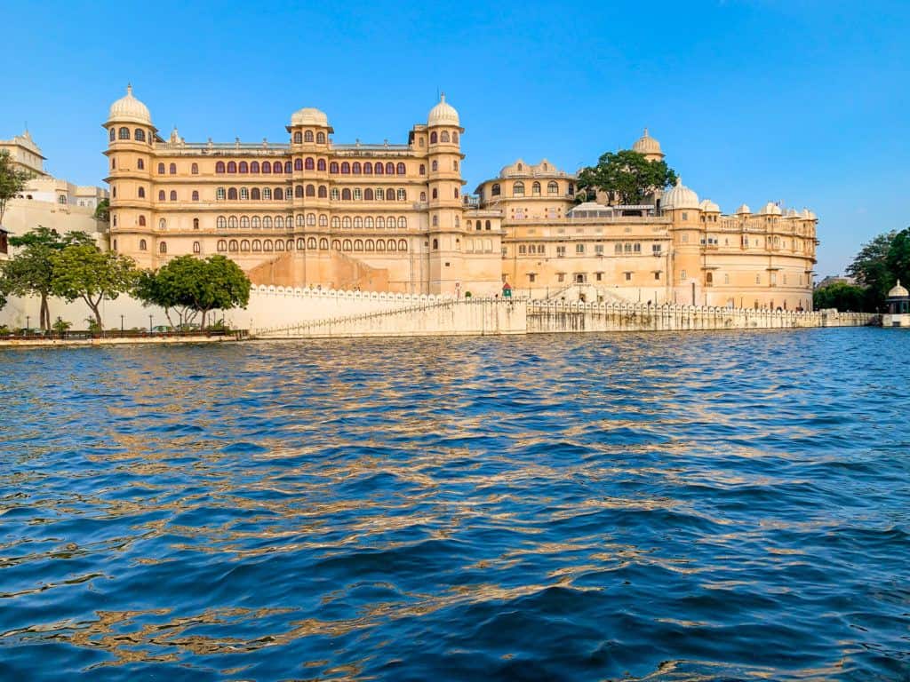 Udaipur City Palace from the lake