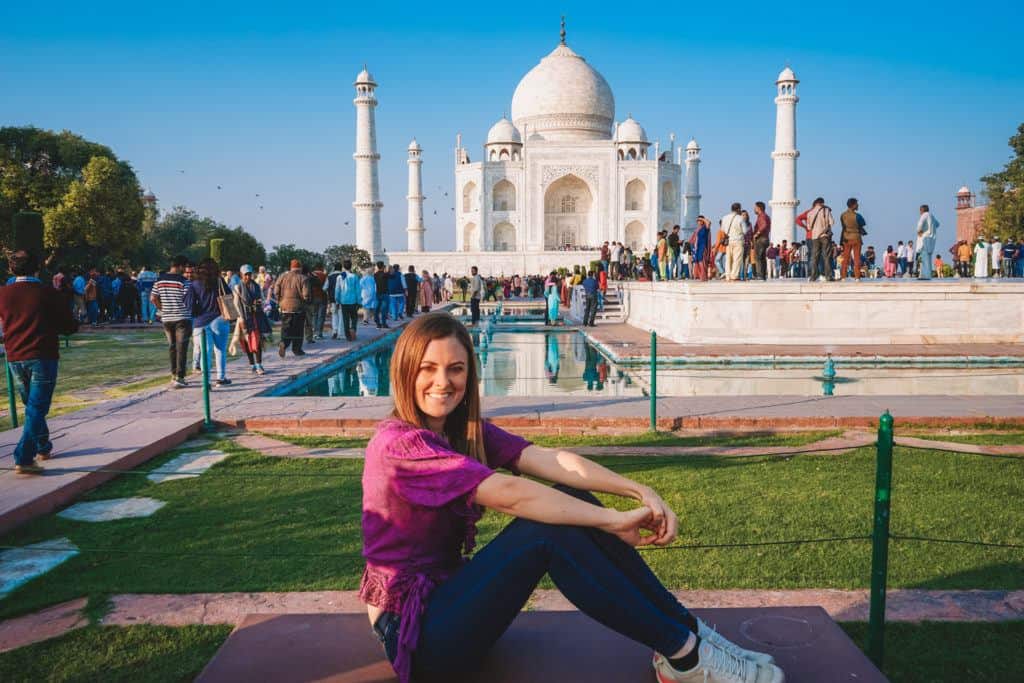 Lauren Juliff at Taj Mahal