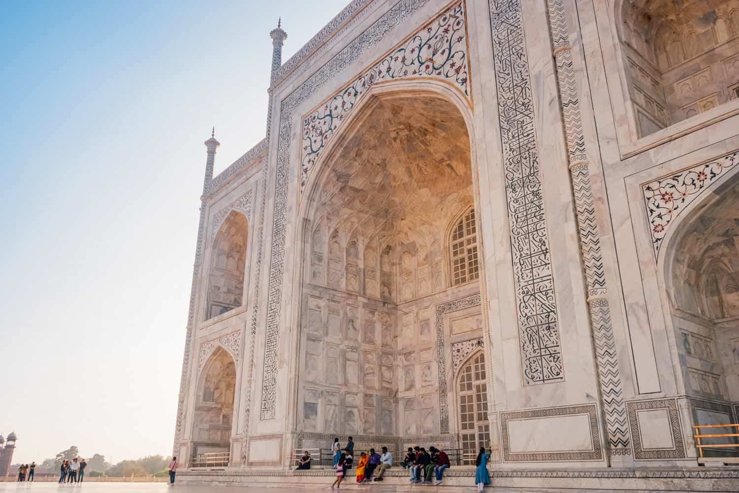 Taj Mahal at sunset