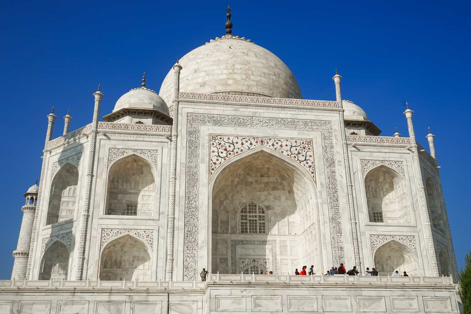 Taj Mahal blue sky