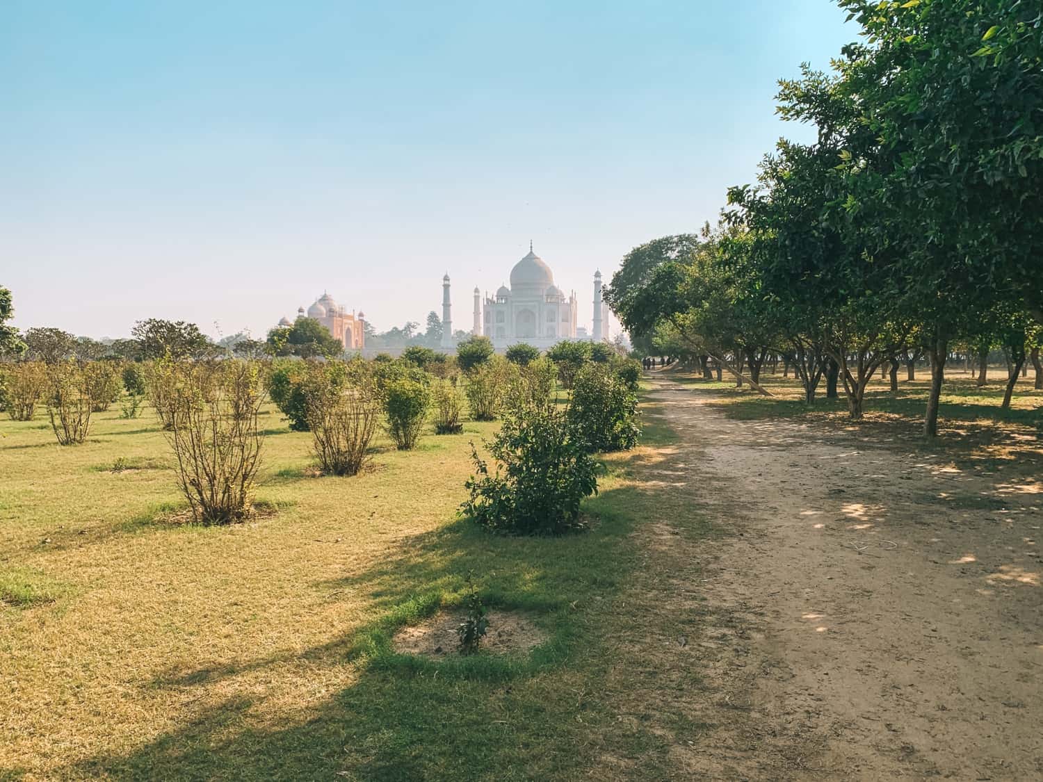 Taj Mahal from afar