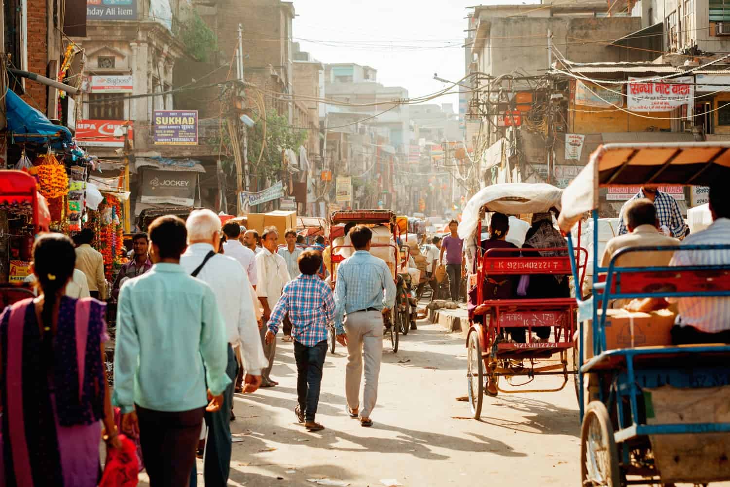 old delhi street scene