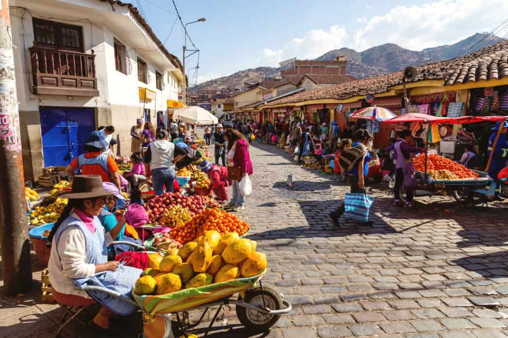 Market in Cusco, Peru