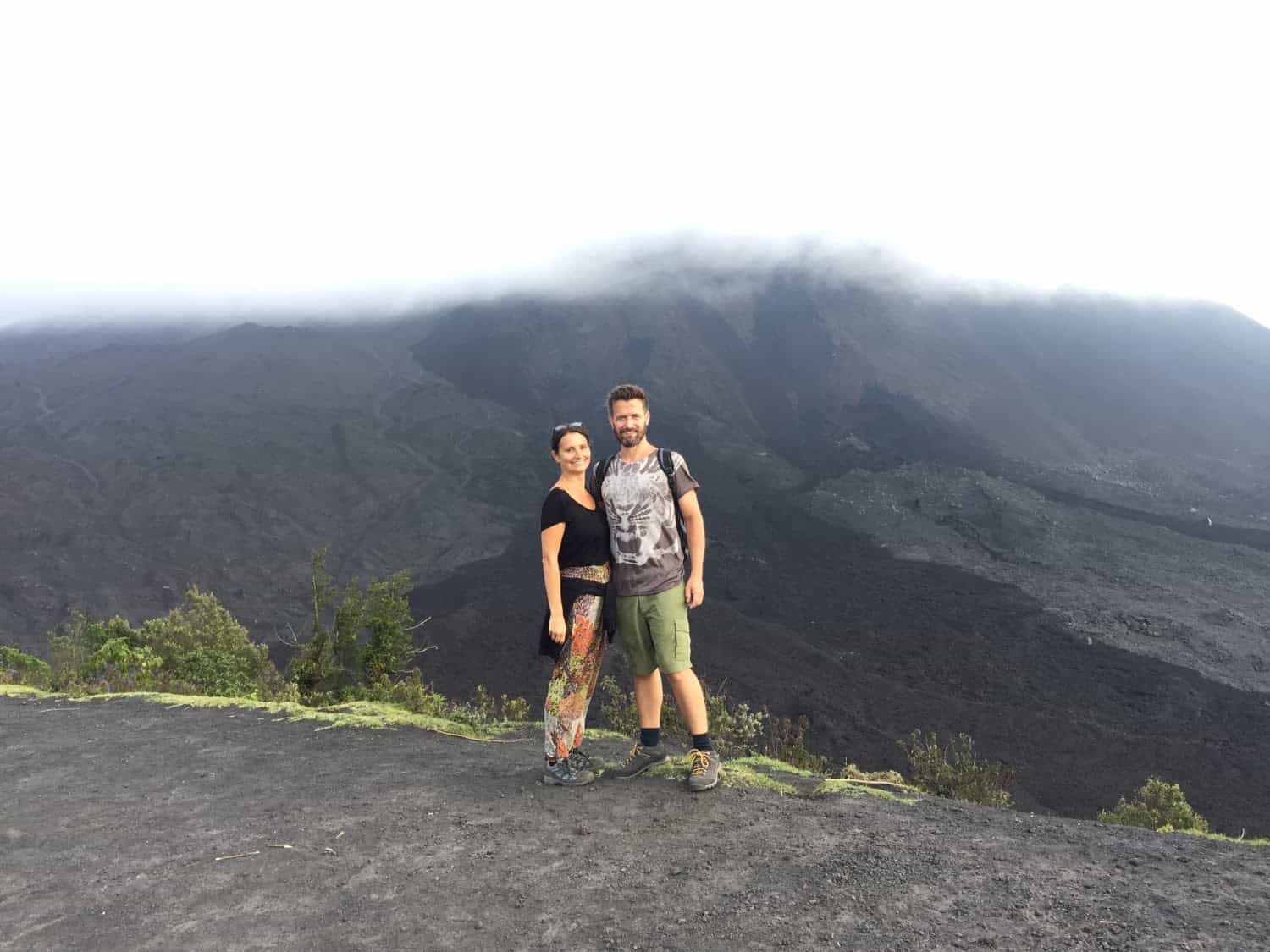 Couple at Pacaya Volcano Trek in Antigua
