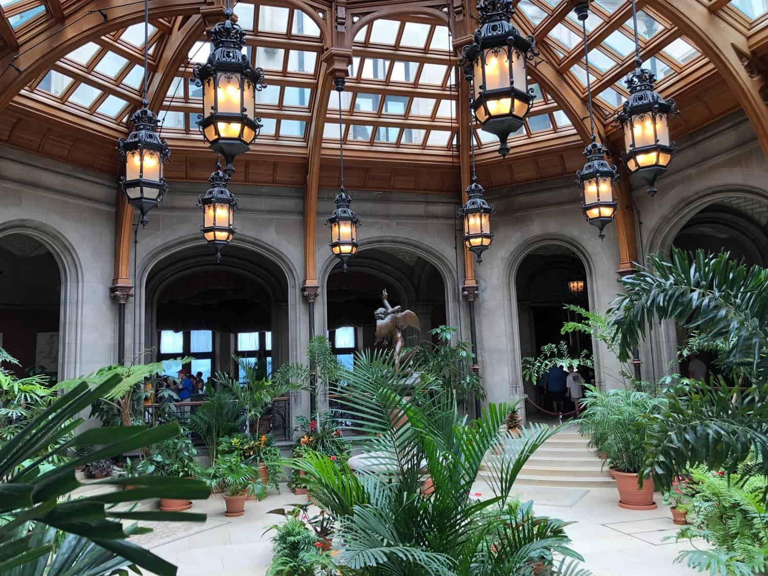 The inside of Biltmore Estate in Asheville