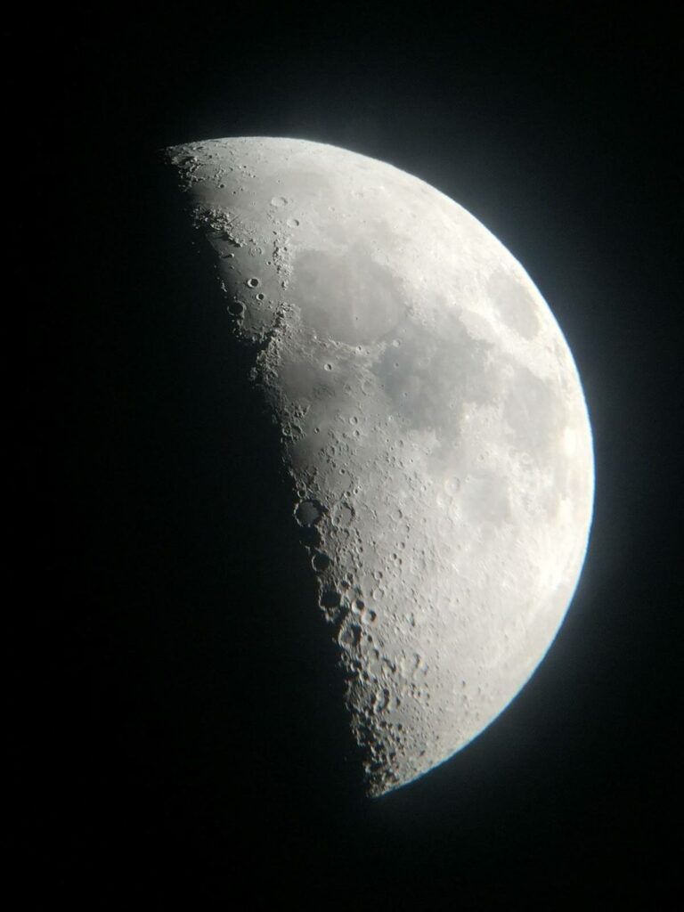 the moon taken from the atacama desert