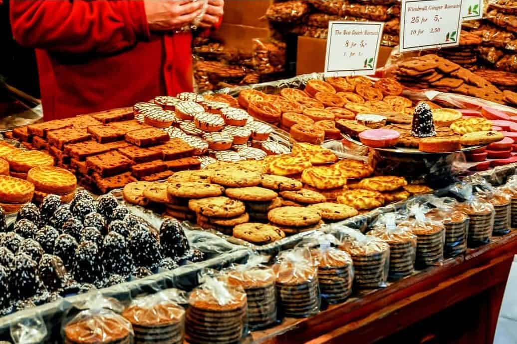 Food at a German Christmas market