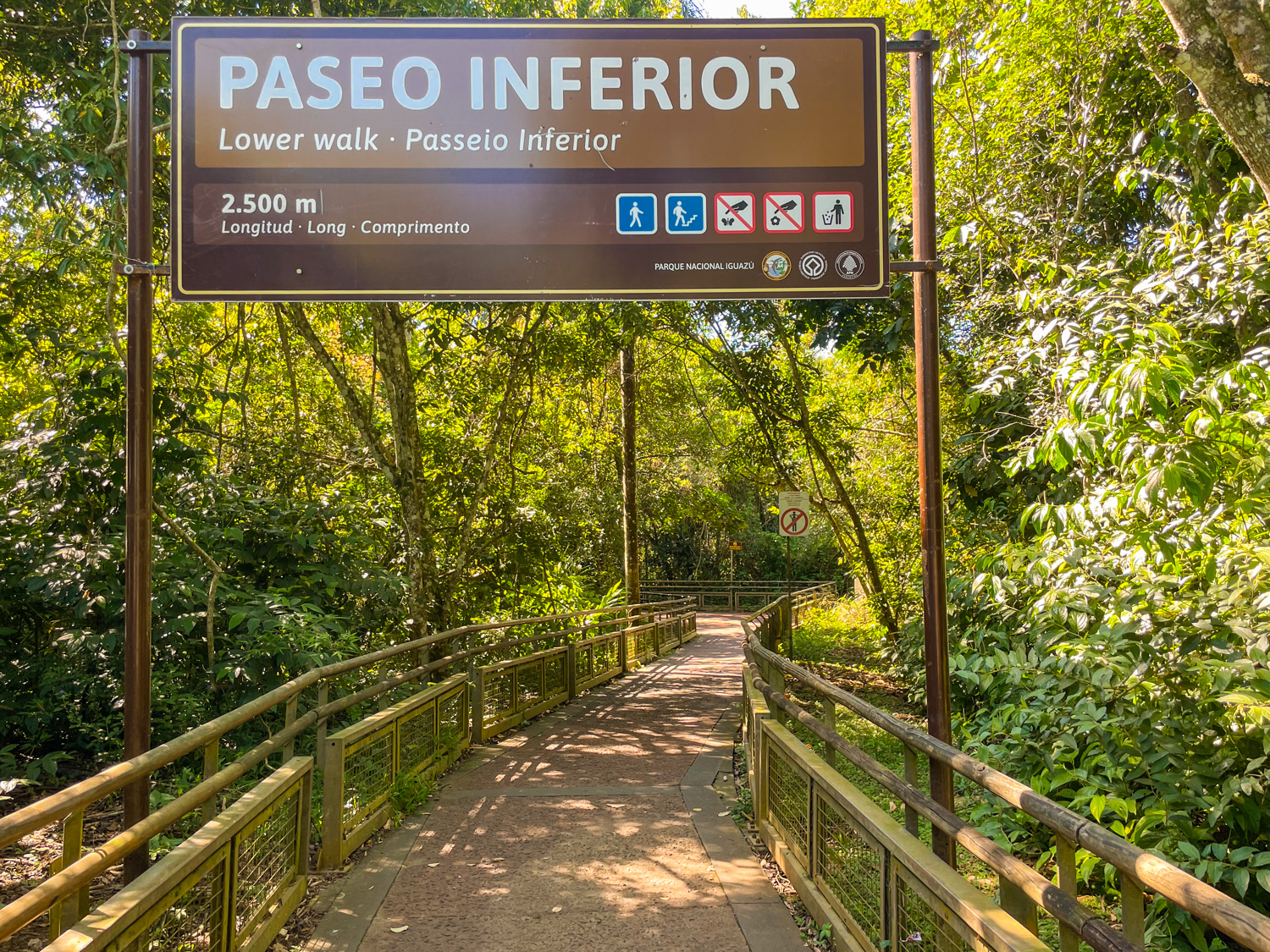 iguazu falls tourist map