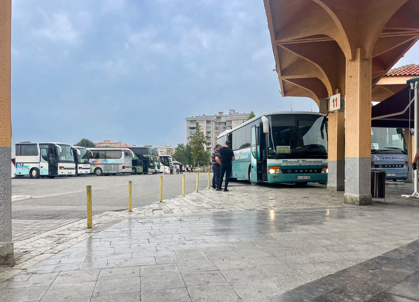 In Which I Attempt to Take a Day Trip to Kosovo Prizren bus station car park
