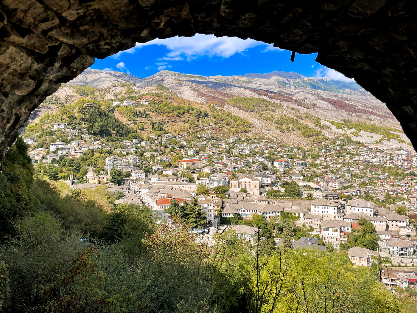 How to Spend 10 Days in Albania Views from Gjirokaster Castle